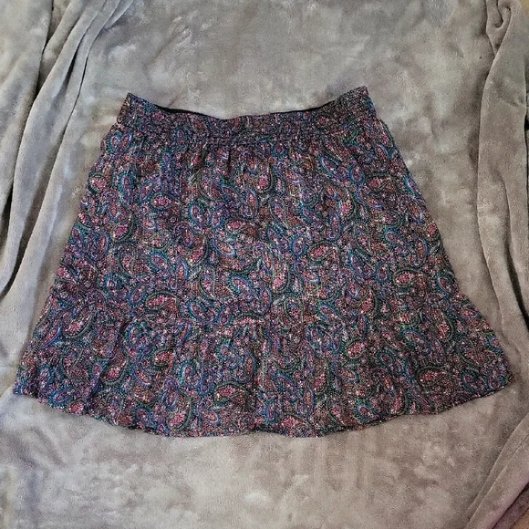 LOFT Paisley Print Women's L Skirt - Picture 1 of 6